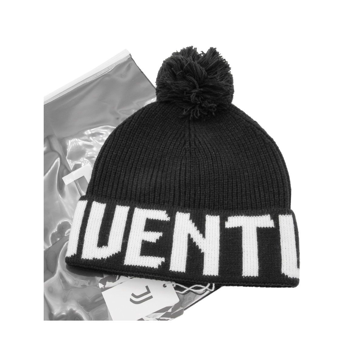 CAPPELLO PONPON MAGLIA JACQUARD 100%PC JUVENTUS
