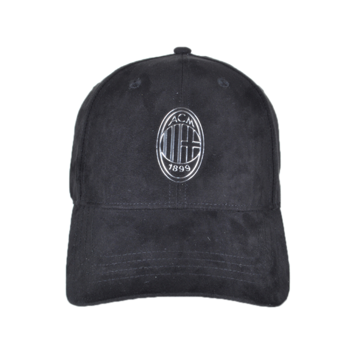 CAPPELLO BASEBALL ALCANTARA LOGO METAL 100%PL MILAN