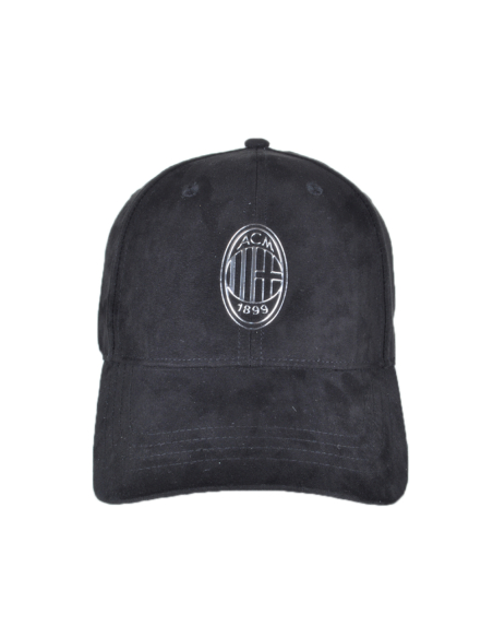 CAPPELLO BASEBALL ALCANTARA LOGO METAL 100%PL MILAN