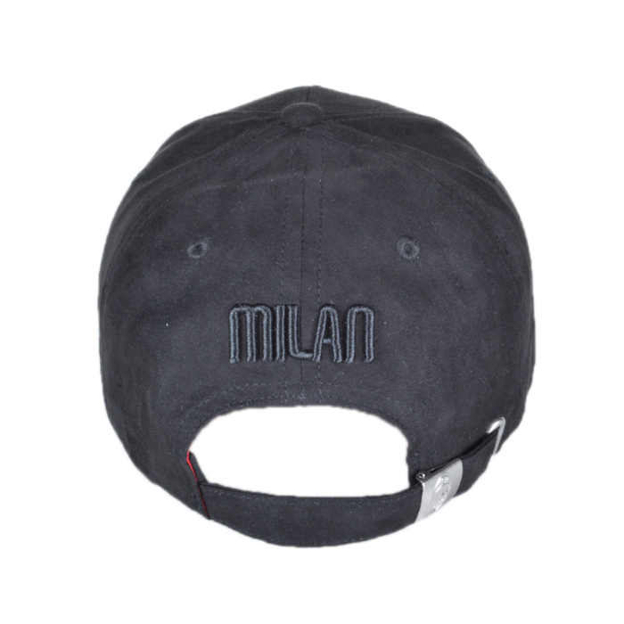 CAPPELLO BASEBALL ALCANTARA LOGO METAL 100%PL MILAN 2