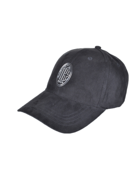 CAPPELLO BASEBALL ALCANTARA LOGO METAL 100%PL MILAN