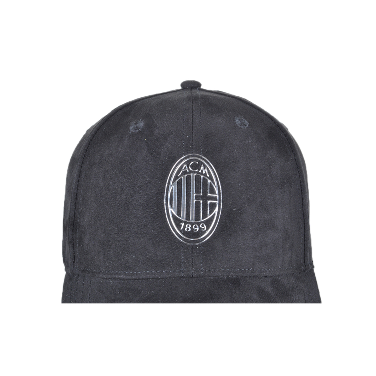 CAPPELLO BASEBALL ALCANTARA LOGO METAL 100%PL MILAN
