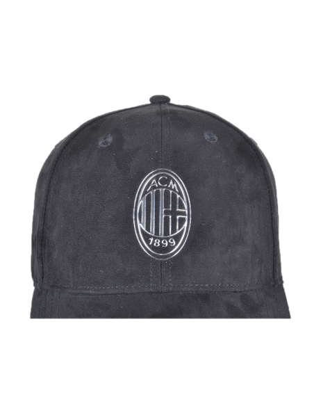 CAPPELLO BASEBALL ALCANTARA LOGO METAL 100%PL MILAN