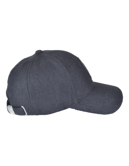 CAPPELLO BASEBALL FELTRO RICAMO NERO 100%PL MILAN
