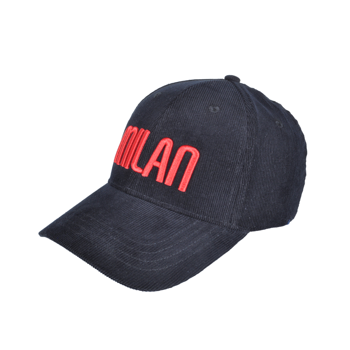 CAPPELLO BASEBALL VELLUTO RICAMATO 100%CO MILAN