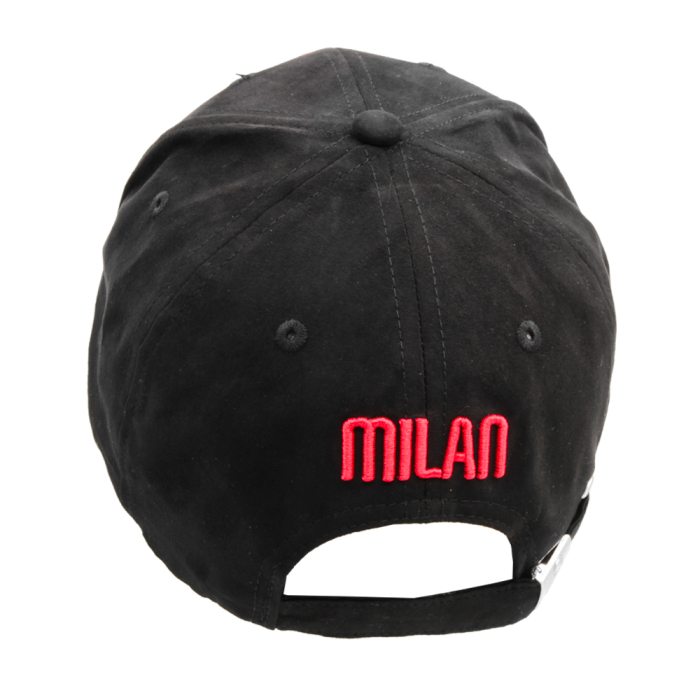 CAPPELLO BASEBALL ALCANTARA RICAMATO 100%PL MILAN 2