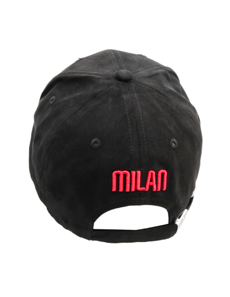 CAPPELLO BASEBALL ALCANTARA RICAMATO 100%PL MILAN