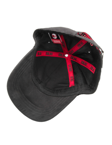 CAPPELLO BASEBALL ALCANTARA RICAMATO 100%PL MILAN