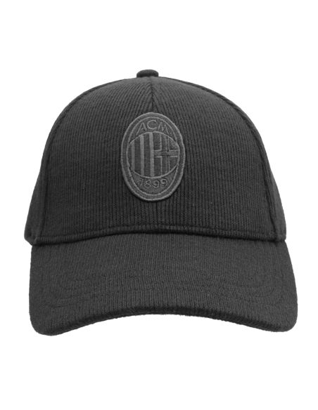 CAPPELLO BASEBALL MAGLIA RICAMO NERO 65%PL 25%PC 10%VI MILAN