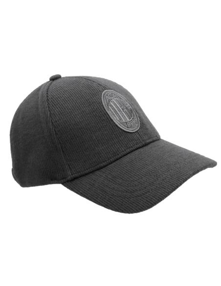 CAPPELLO BASEBALL MAGLIA RICAMO NERO 65%PL 25%PC 10%VI MILAN