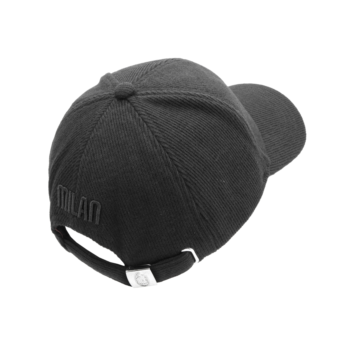 CAPPELLO BASEBALL MAGLIA RICAMO NERO 65%PL 25%PC 10%VI MILAN
