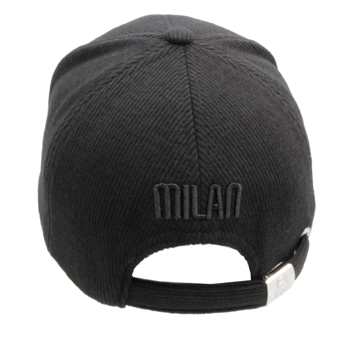 CAPPELLO BASEBALL MAGLIA RICAMO ROSSO 65%PL 25%PC 10%VI MILAN 2