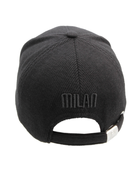 CAPPELLO BASEBALL MAGLIA RICAMO ROSSO 65%PL 25%PC 10%VI MILAN