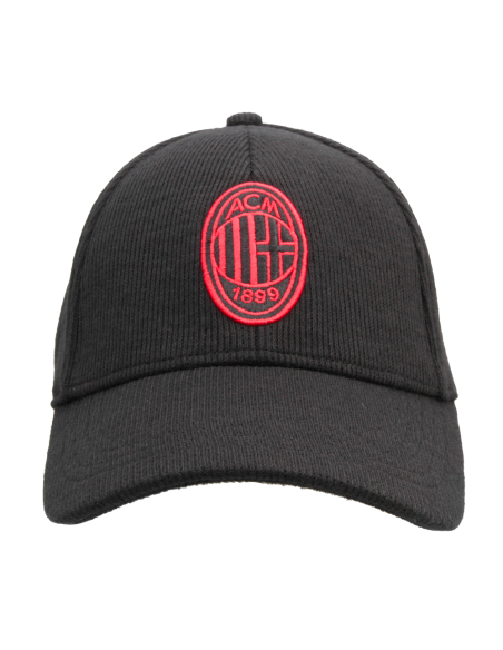 CAPPELLO BASEBALL MAGLIA RICAMO ROSSO 65%PL 25%PC 10%VI MILAN