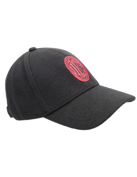 CAPPELLO BASEBALL MAGLIA RICAMO ROSSO 65%PL 25%PC 10%VI MILAN