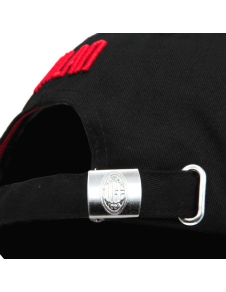 CAPPELLO BASEBALL PATCH PELLE RICAMATO 100%CO MILAN