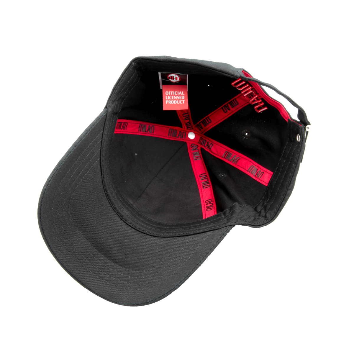 CAPPELLO BASEBALL PATCH PELLE RICAMATO 100%CO MILAN