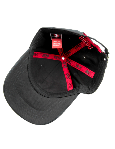 CAPPELLO BASEBALL PATCH PELLE RICAMATO 100%CO MILAN
