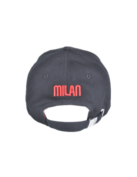CAPPELLO BASEBALL PATCH PELLE RICAMATO 100%CO MILAN