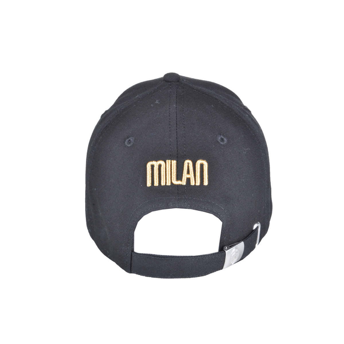 CAPPELLO BASEBALL COTONE LOGO RICAMO ORO 100%CO MILAN