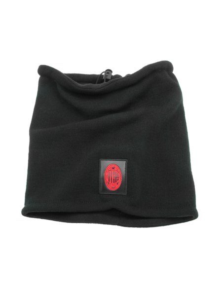SCALDACOLLO MAGLIA LISCIA PATCH PELLE RICAMATO INT. PILE 50%PC 50%PL MILAN