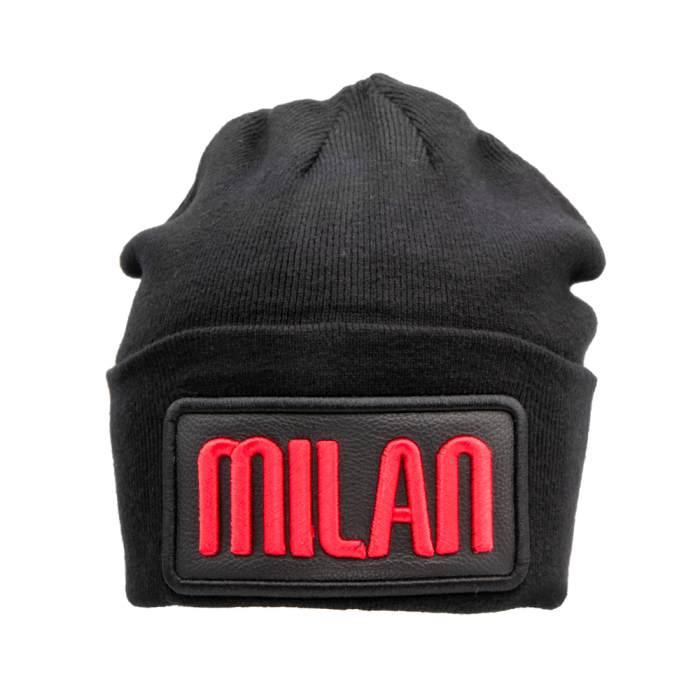 CAPPELLO SKIPPER MAGLIA LISCIA PATCH PELLE RICAMATO 52%VI 30%PL 18%PA MILAN 2