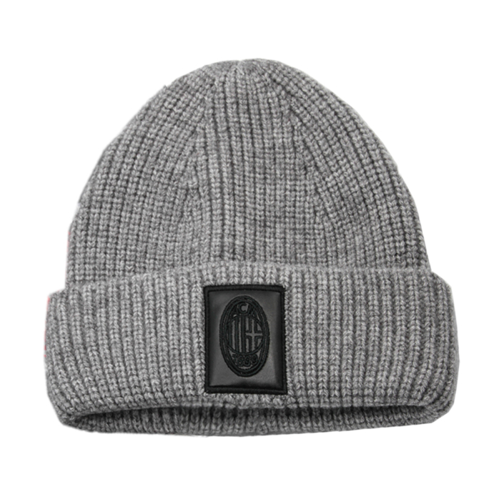 CAPPELLO SKIPPER GRIGIO PATCH PELLE RICAMATO 47%PC 31%PL 22%NY MILAN