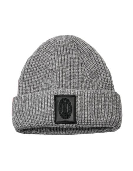 CAPPELLO SKIPPER GRIGIO PATCH PELLE RICAMATO 47%PC 31%PL 22%NY MILAN