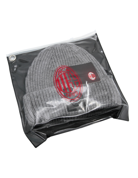CAPPELLO SKIPPER GRIGIO PATCH PELLE RICAMATO 47%PC 31%PL 22%NY MILAN