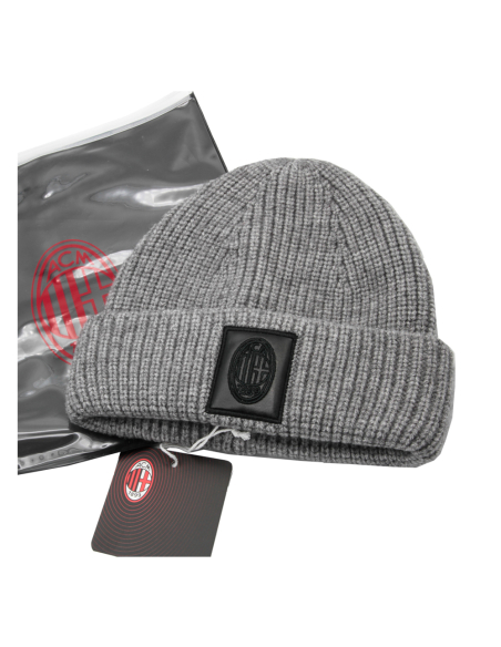 CAPPELLO SKIPPER GRIGIO PATCH PELLE RICAMATO 47%PC 31%PL 22%NY MILAN