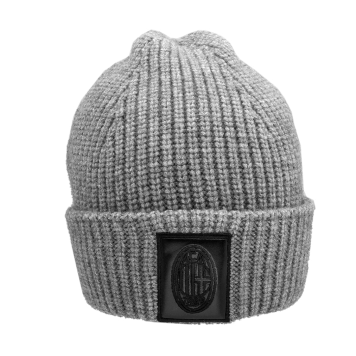 CAPPELLO SKIPPER GRIGIO PATCH PELLE RICAMATO 47%PC 31%PL 22%NY MILAN 2