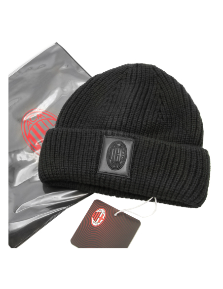 CAPPELLO SKIPPER NERO PATCH PELLE RICAMATO 47%PC 31%PL 22%NY MILAN