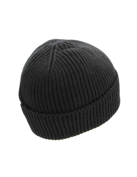 CAPPELLO SKIPPER NERO PATCH PELLE RICAMATO 100%PC MILAN