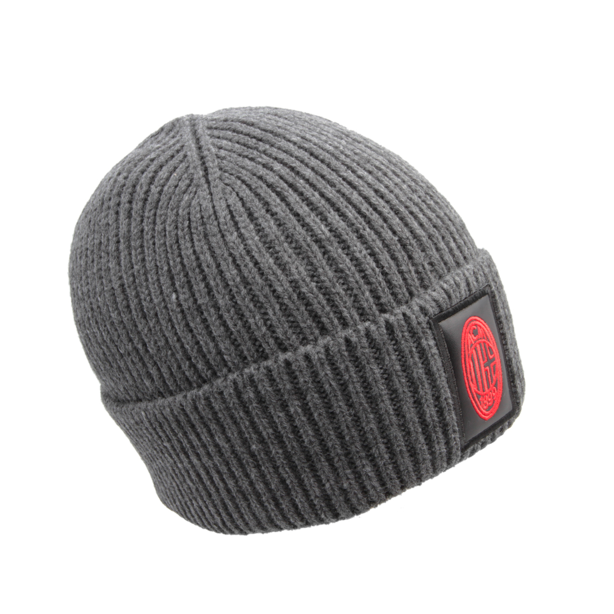 CAPPELLO SKIPPER GRIGIO PATCH PELLE RICAMATO 100%PC MILAN