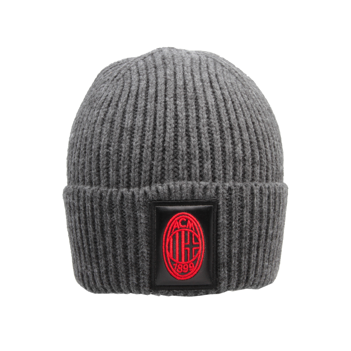 CAPPELLO SKIPPER GRIGIO PATCH PELLE RICAMATO 100%PC MILAN