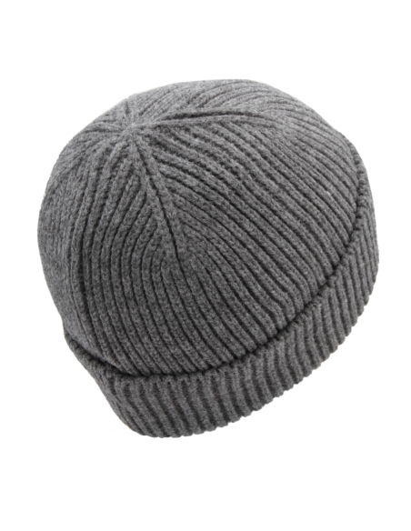 CAPPELLO SKIPPER GRIGIO PATCH PELLE RICAMATO 100%PC MILAN
