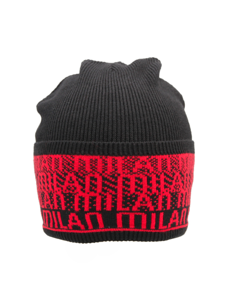 SET SCIARPA E CAPPELLO SKIPPER JACQUARD LOGATO 52%VI 30%PL 18%PA MILAN IN BOX