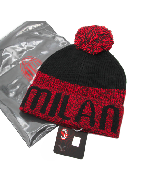 CAPPELLO PONPON MAGLIA JACQUARD 100%PC MILAN