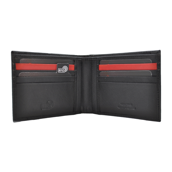 PORTAFOGLIO SAFFIANO SLIM 100% PELLE MILAN 2