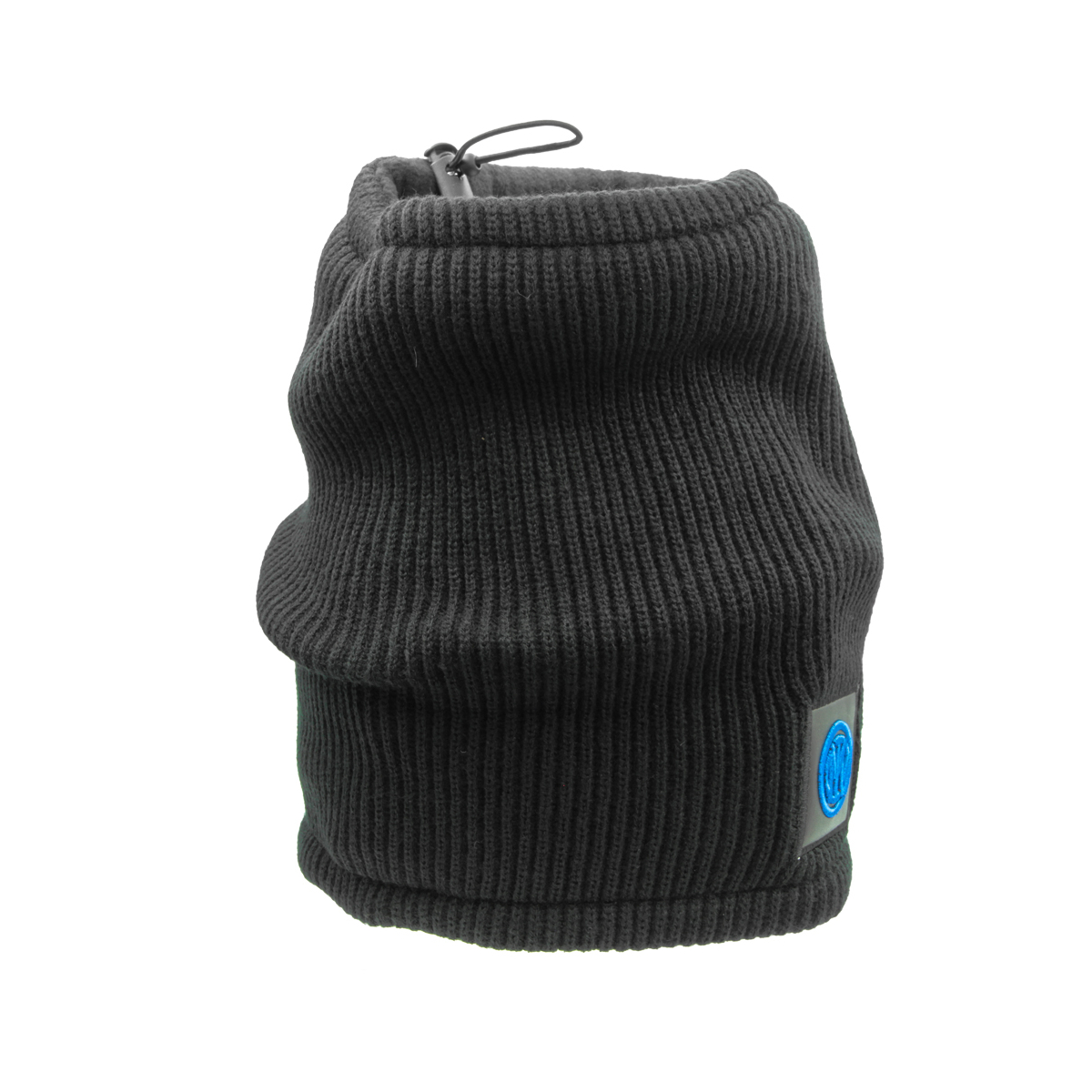 SCALDACOLLO MAGLIA 1X1 PATCH PELLE RICAMATO INT.PILE 50%PC 50%PL INTER