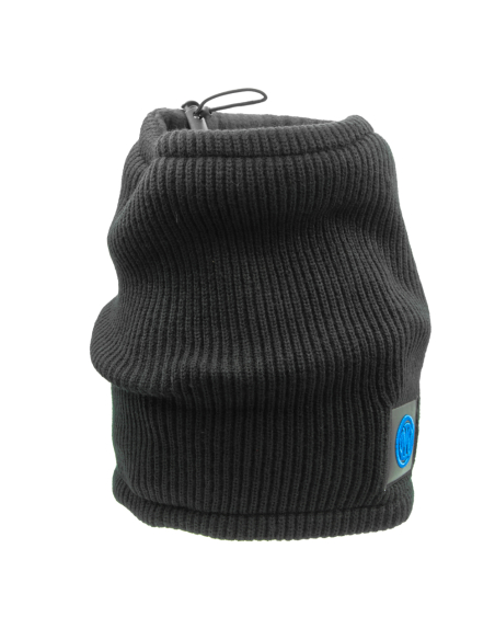 SCALDACOLLO MAGLIA 1X1 PATCH PELLE RICAMATO INT.PILE 50%PC 50%PL INTER