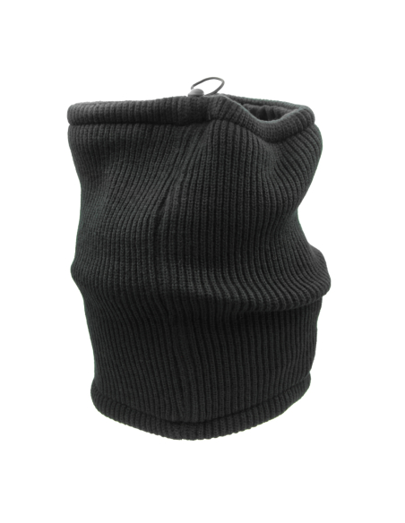 SCALDACOLLO MAGLIA 1X1 PATCH PELLE RICAMATO INT.PILE 50%PC 50%PL INTER