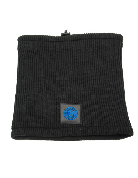 SCALDACOLLO MAGLIA 1X1 PATCH PELLE RICAMATO INT.PILE 50%PC 50%PL INTER