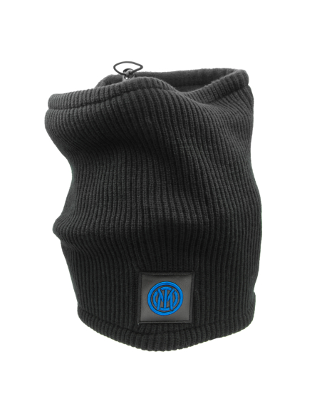 SCALDACOLLO MAGLIA 1X1 PATCH PELLE RICAMATO INT.PILE 50%PC 50%PL INTER