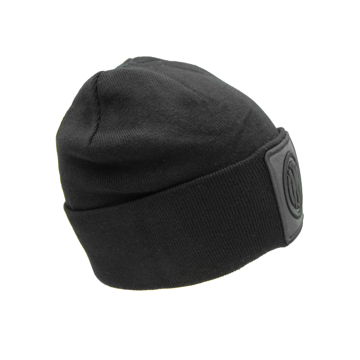 CAPPELLO SKIPPER MAGLIA LISCIA PATCH PELLE RICAMO NERO 52%VI 30%PL 18%PA INTER
