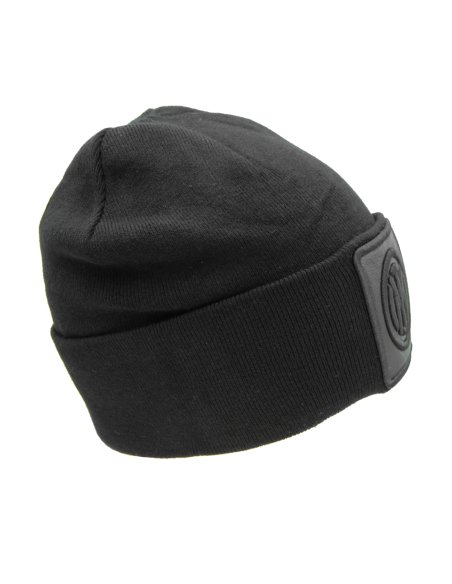 CAPPELLO SKIPPER MAGLIA LISCIA PATCH PELLE RICAMO NERO 52%VI 30%PL 18%PA INTER