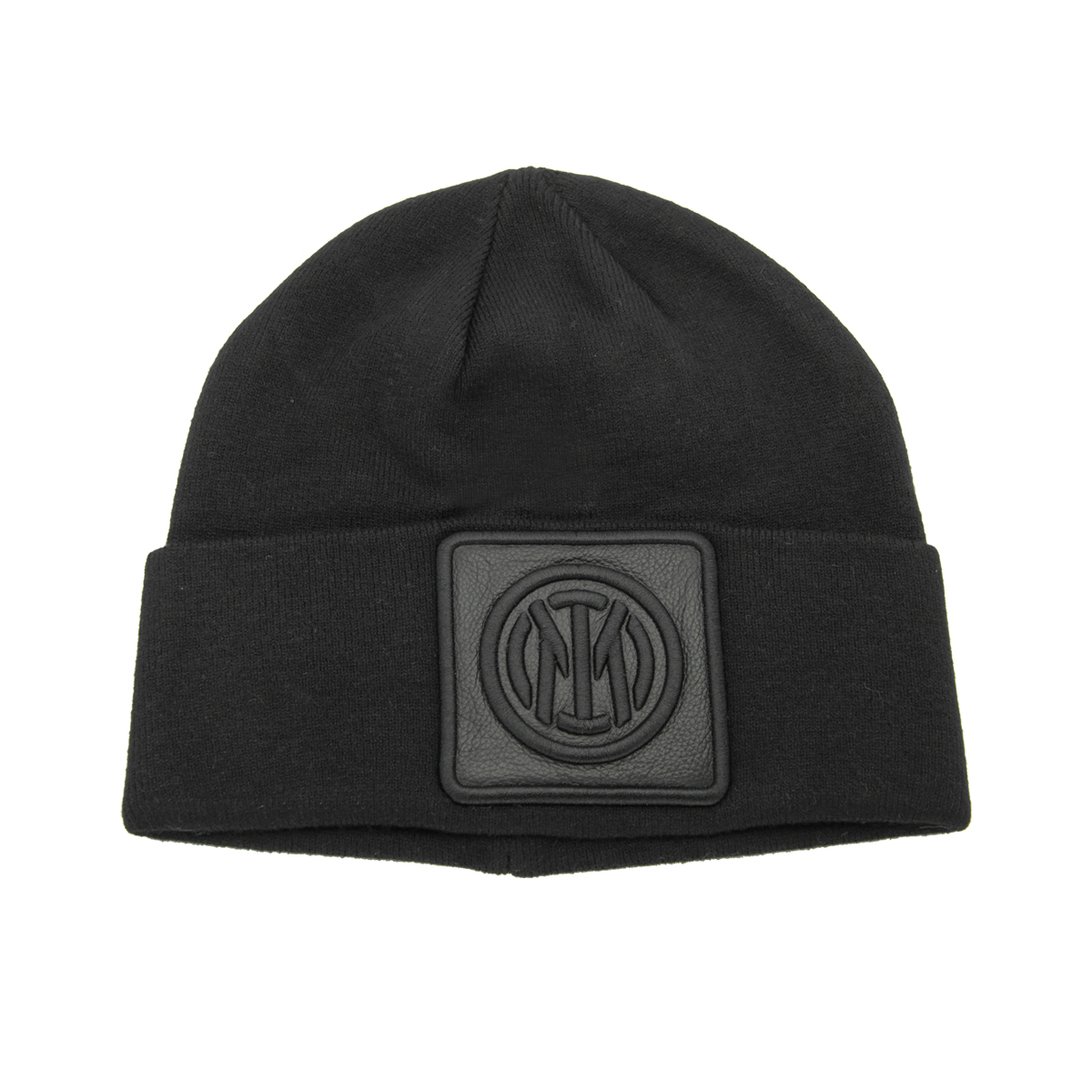 CAPPELLO SKIPPER MAGLIA LISCIA PATCH PELLE RICAMO NERO 52%VI 30%PL 18%PA INTER