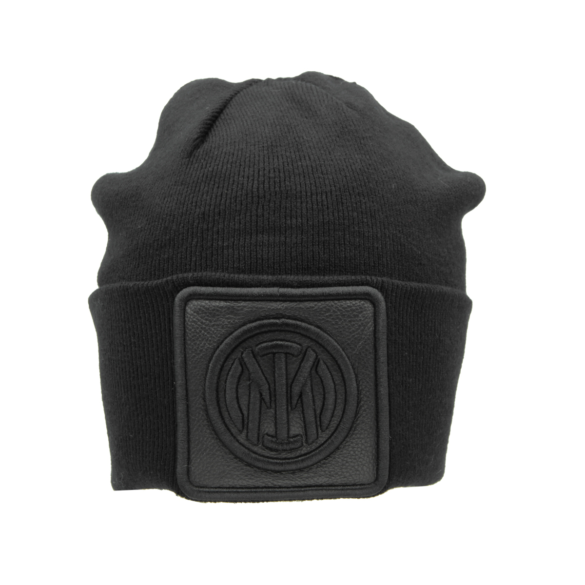 CAPPELLO SKIPPER MAGLIA LISCIA PATCH PELLE RICAMO NERO 52%VI 30%PL 18%PA INTER