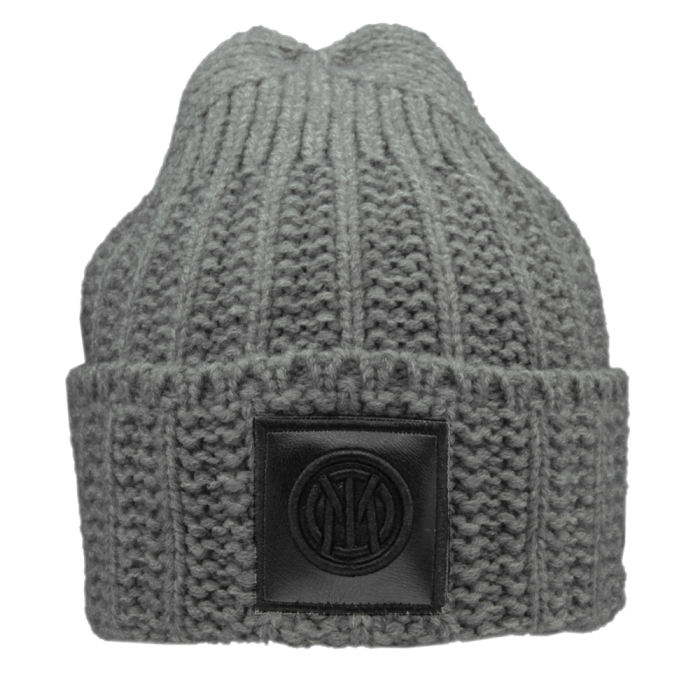CAPPELLO SKIPPER PATCH PELLE RICAMATO 47%PC 31%PL 22%NY GRIGIO INTER 2