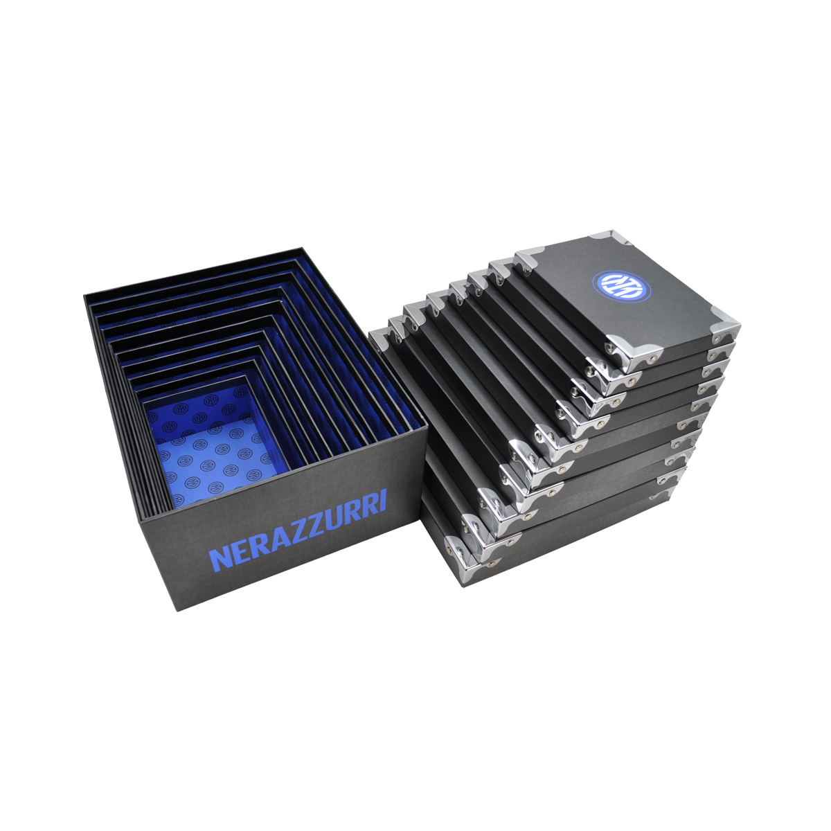 SET 10 PEZZI STORAGE BAULETTO INTER